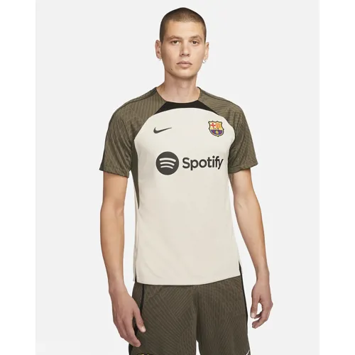 FC Barcelona Trainingsshirt 2023-2024 – Beige/Armeegrün