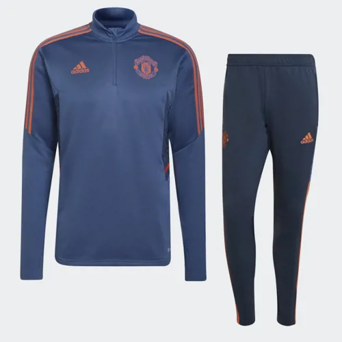 Manchester United Trainingsanzug 2022/2023 - Blau/Orange